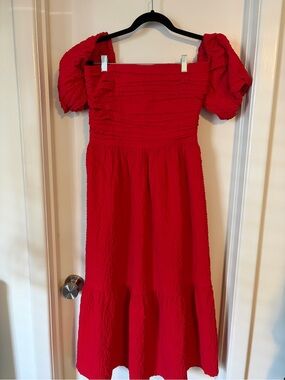 the a&f camille strapless godet midi dress claudaddy on LTK